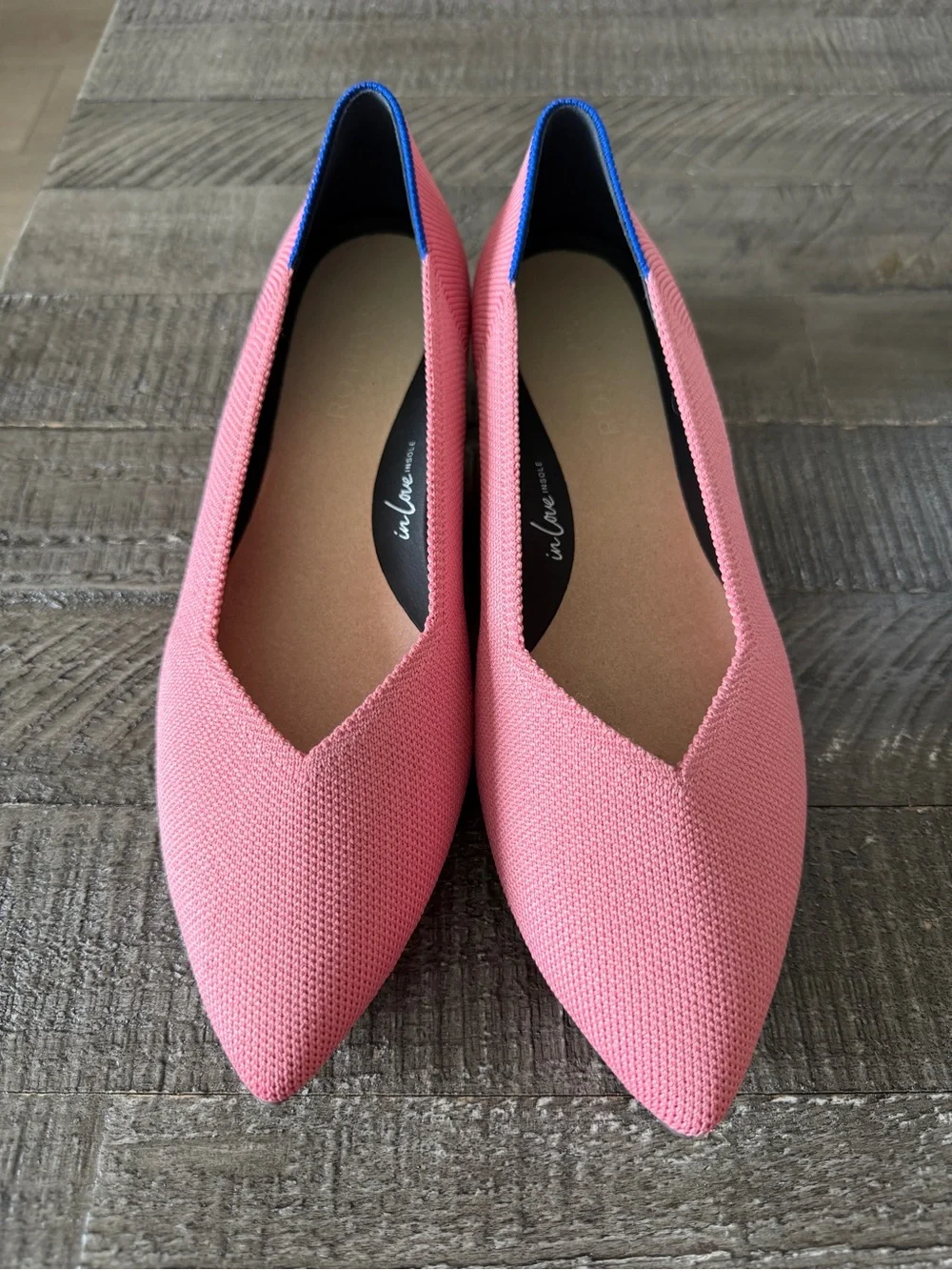 ROTHY’S High Point block heel pumps in Tulip Pink